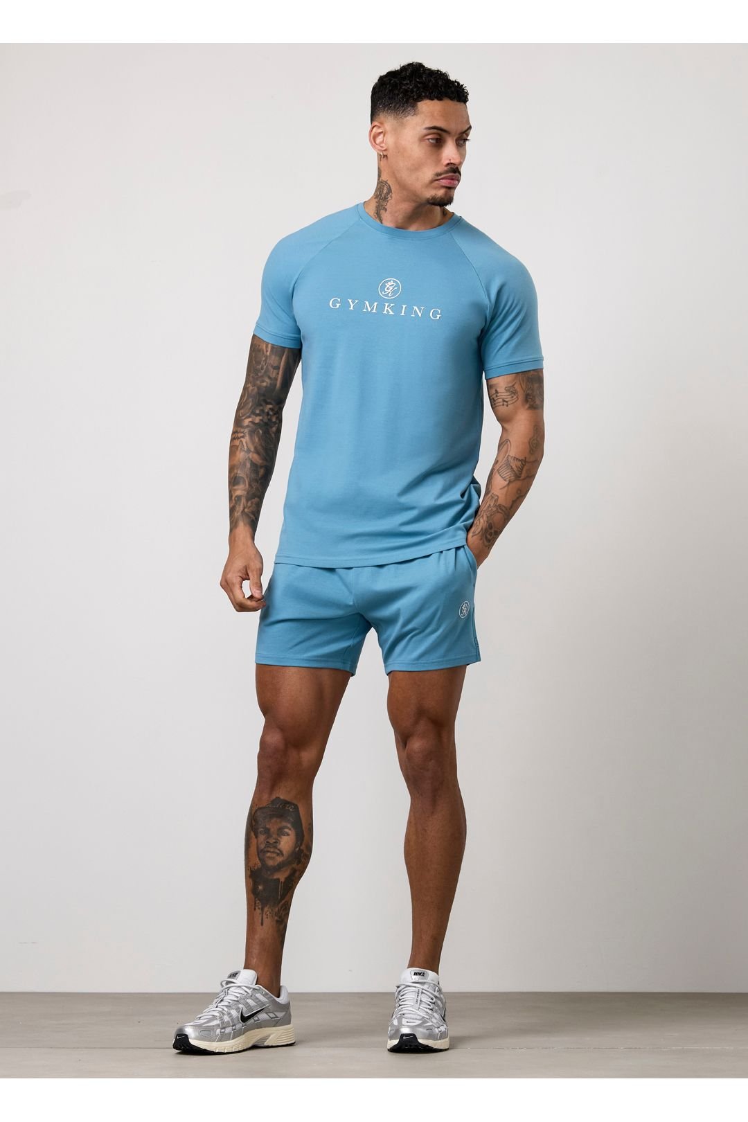 Gym King GYM KING Men's Pro Jersey 6" Short Air Force Blue - 4