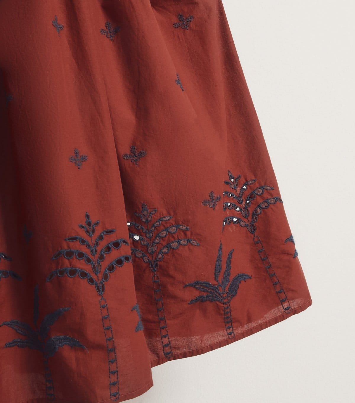 New Look Women's Rust Palm Embroidered Midi Dress New Look - 4