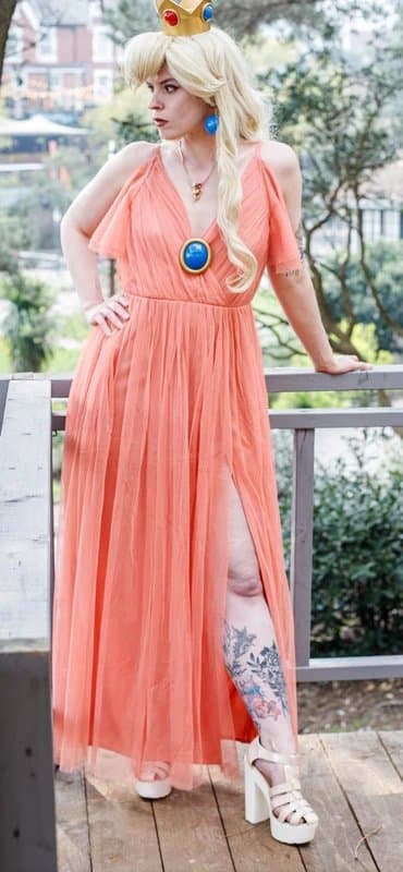 ASOS ASOS coral formal long maxi dress tulle