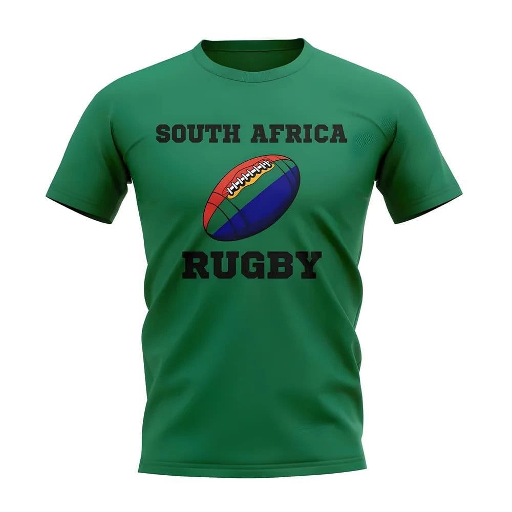Springboks Springboks Men's Mens Rugby Ball T-Shirt Green - 1