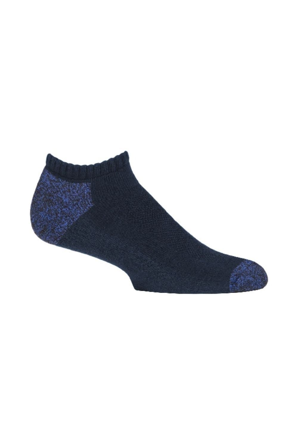 SOCKSHOP Blue Guard SOCKSHOP Blue Guard Men's 1 Pack Work Heavy Duty Ankle Socks with Reinforced Heel & Toe in Navy