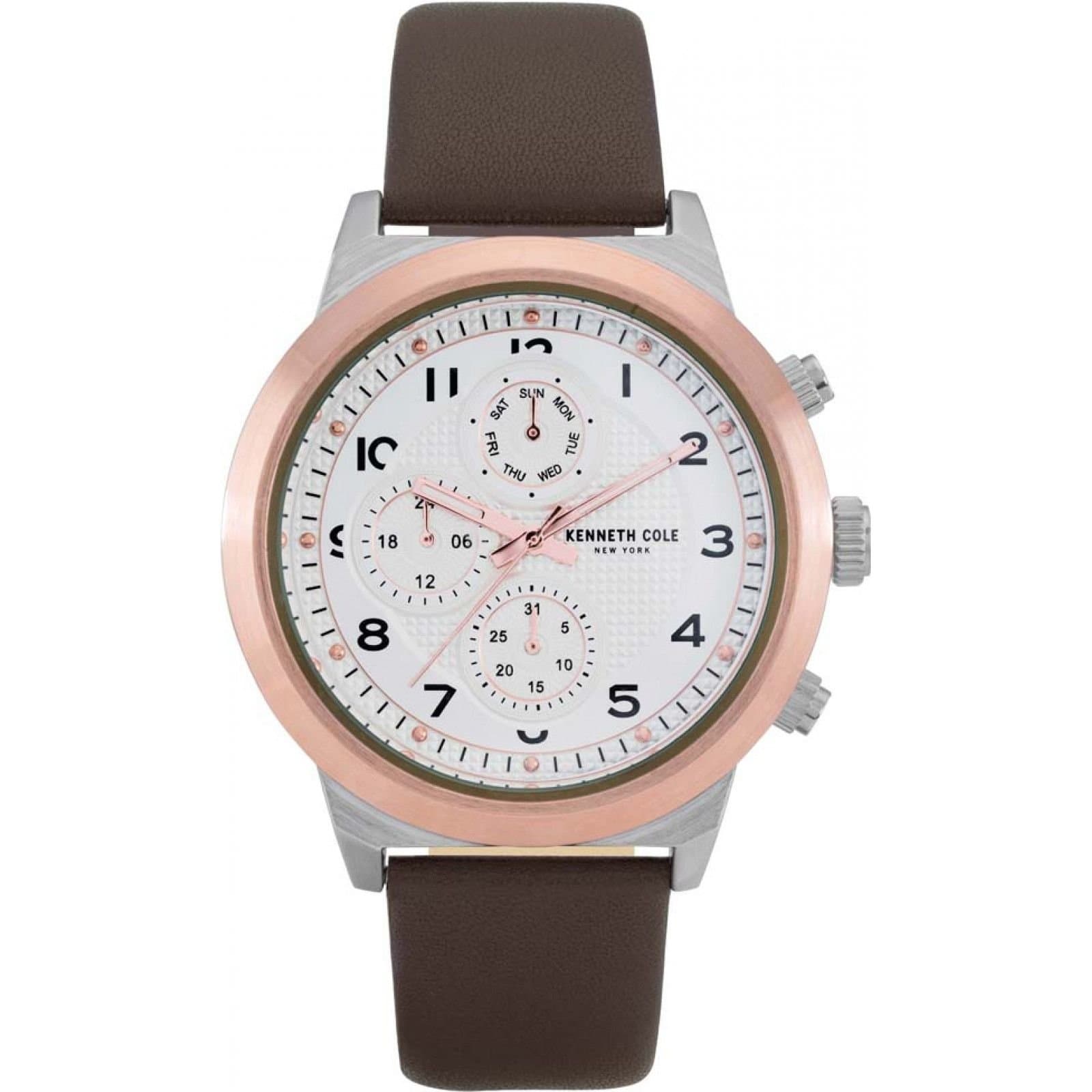 Kenneth Cole Kenneth Cole Men's KC50884001 Modern 47mm Quartz Watch in Brown