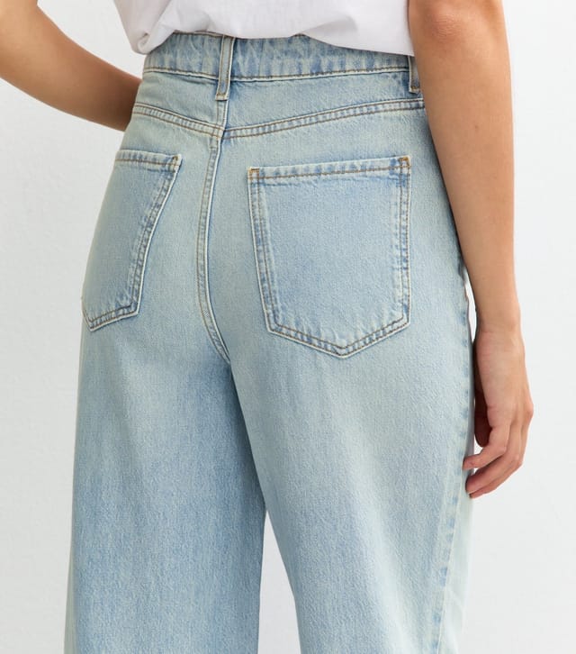 New Look Women's Tall Light Blue Adalae High Waist Wide Leg Jeans New Look - 3