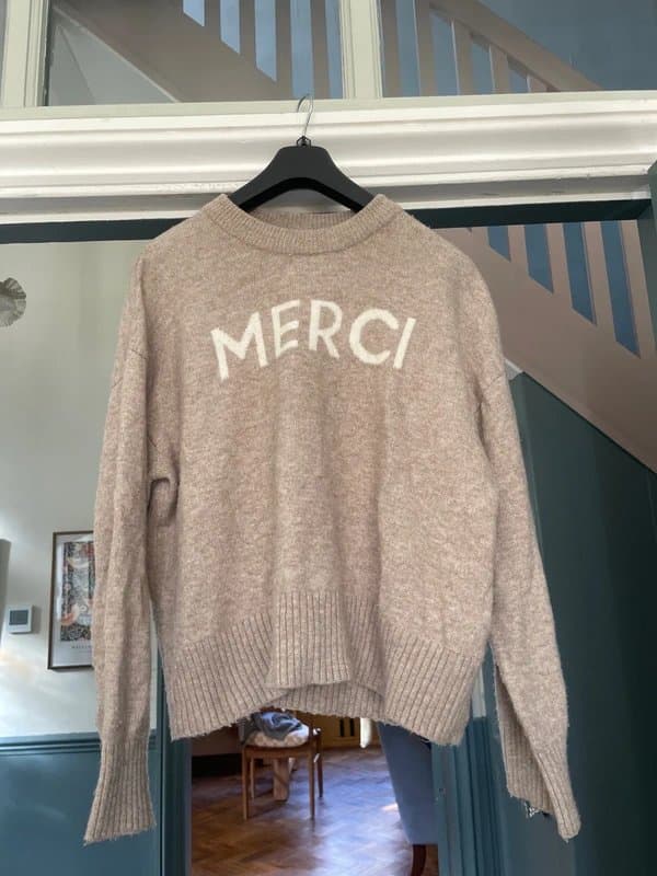 New Look Lovely Slogan Jumper, Size L