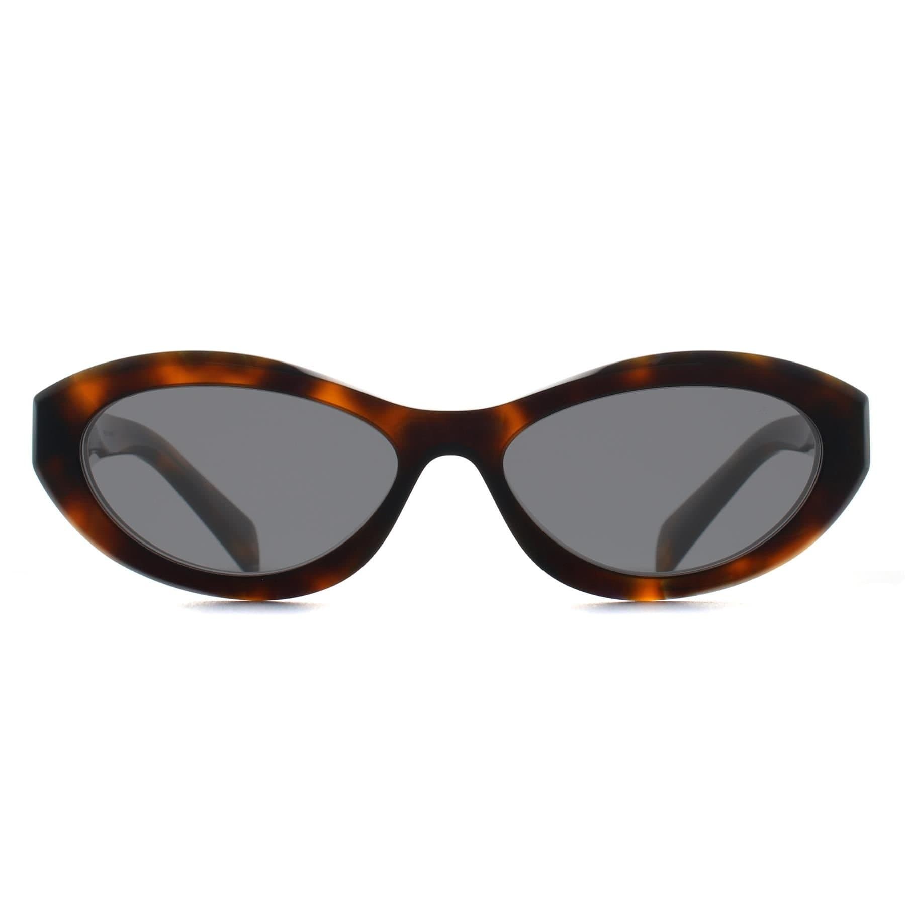 Prada Prada Women's Oval Juniper Tortoise Grey PR26ZS in Brown