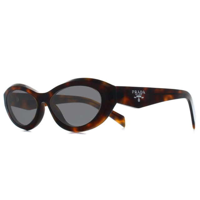 Prada Prada Women's Oval Juniper Tortoise Grey PR26ZS in Brown - 2