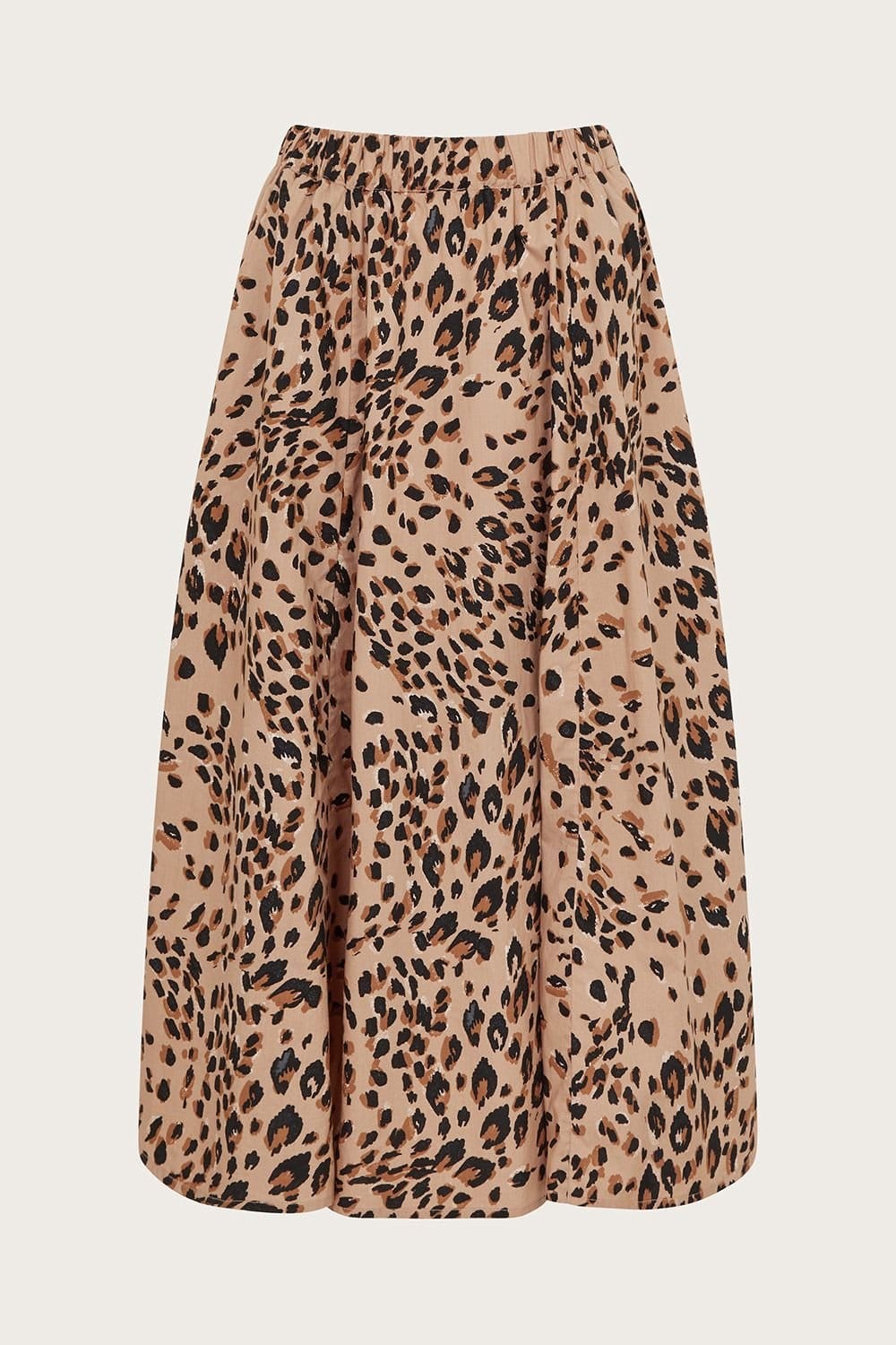 Monsoon Monsoon Women's Raife Leopard Print Skirt in Natural - 4