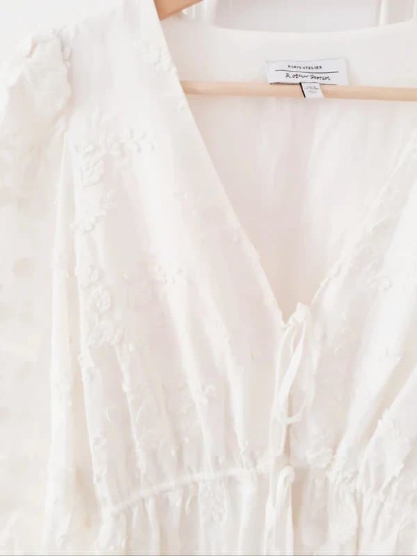 & Other Stories Gorgeous Holiday-Ready 100% Organic Cotton Mini Dress by & Other Stories, size 38, UK S to M