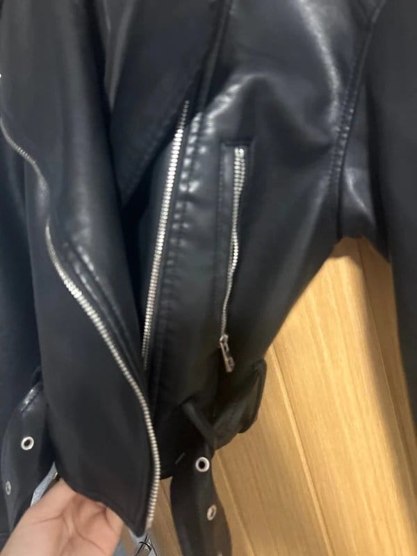 ASOS black leather jacket - 1