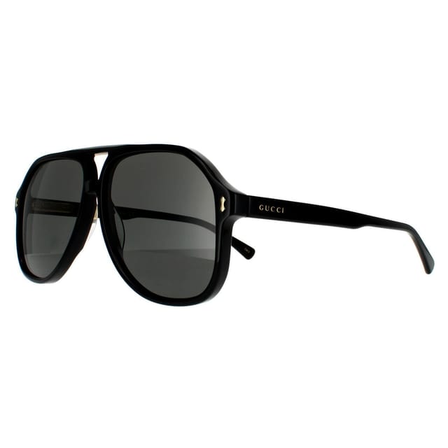 Gucci Gucci Men's Aviator Black Grey GG1042S Sunglasses - 2