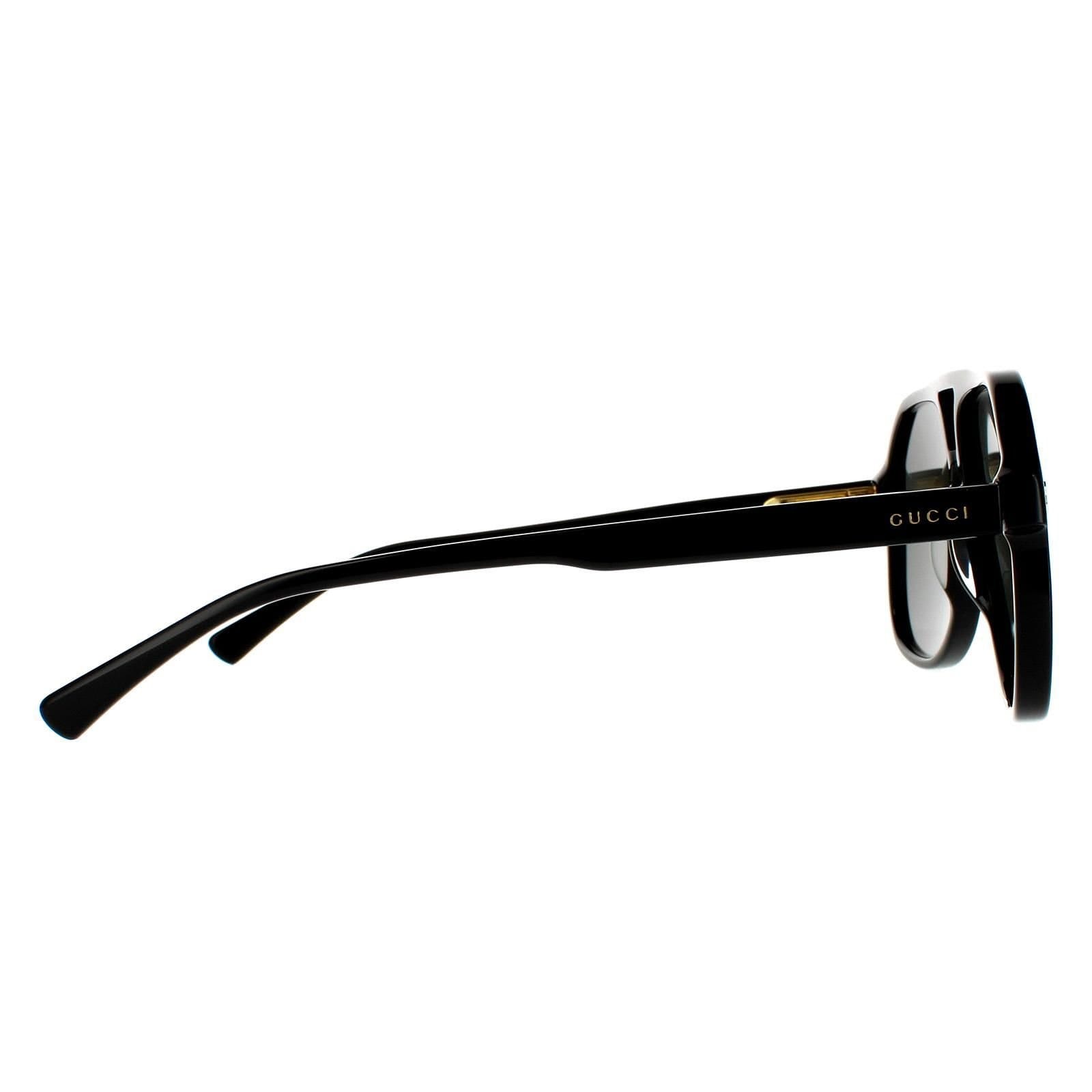 Gucci Gucci Men's Aviator Black Grey GG1042S Sunglasses - 4
