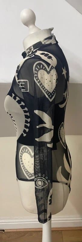 Never Fully Dressed Midnight Romance Mesh Bodysuit | Never Fully Dressed size 8