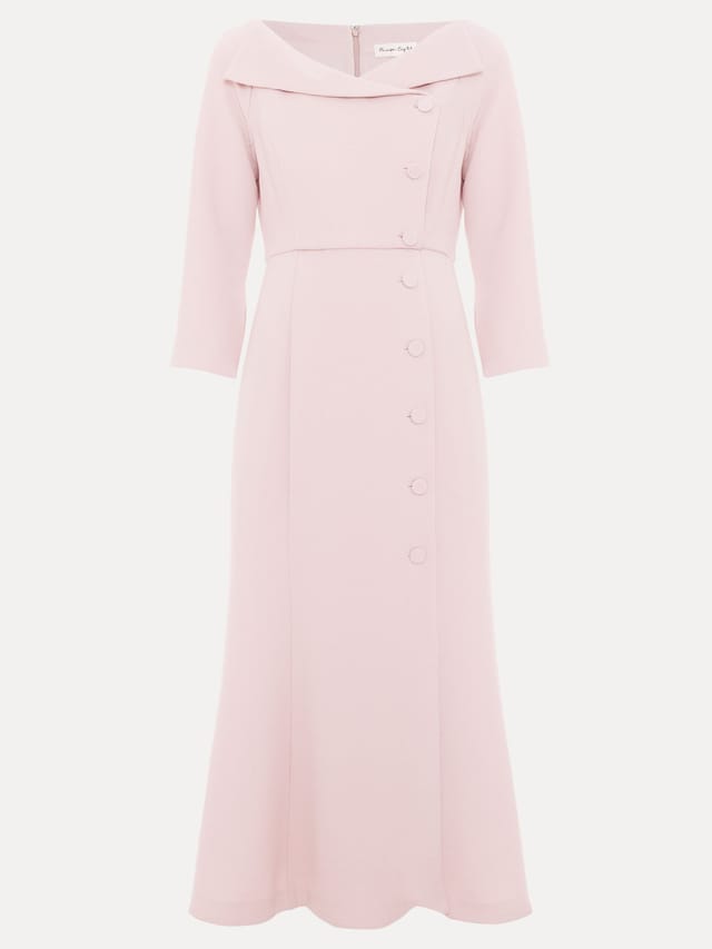 Phase Eight Phase Eight Women's Sienna Tux Dress in Pale Pink - 2