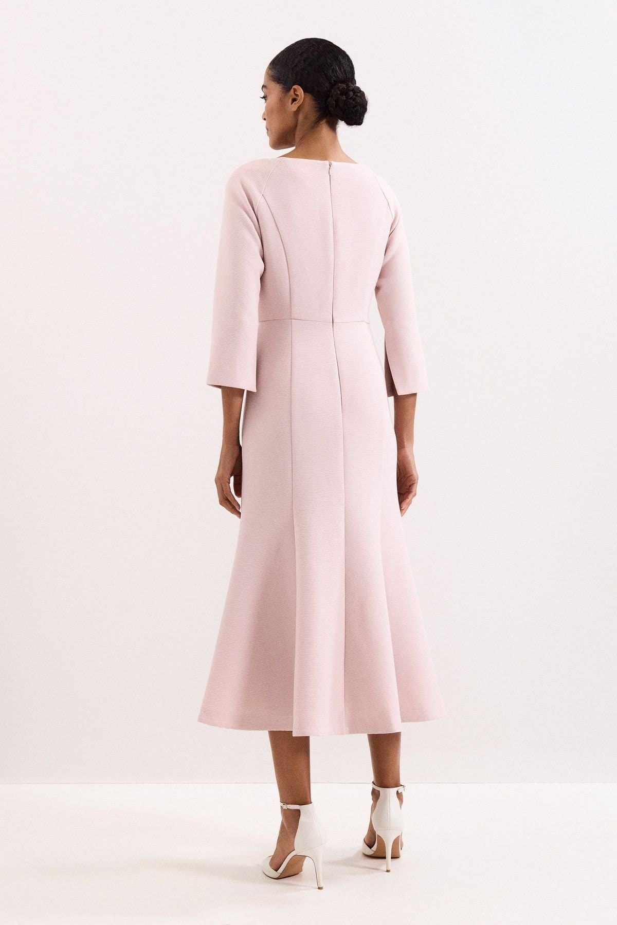 Phase Eight Phase Eight Women's Sienna Tux Dress in Pale Pink - 4