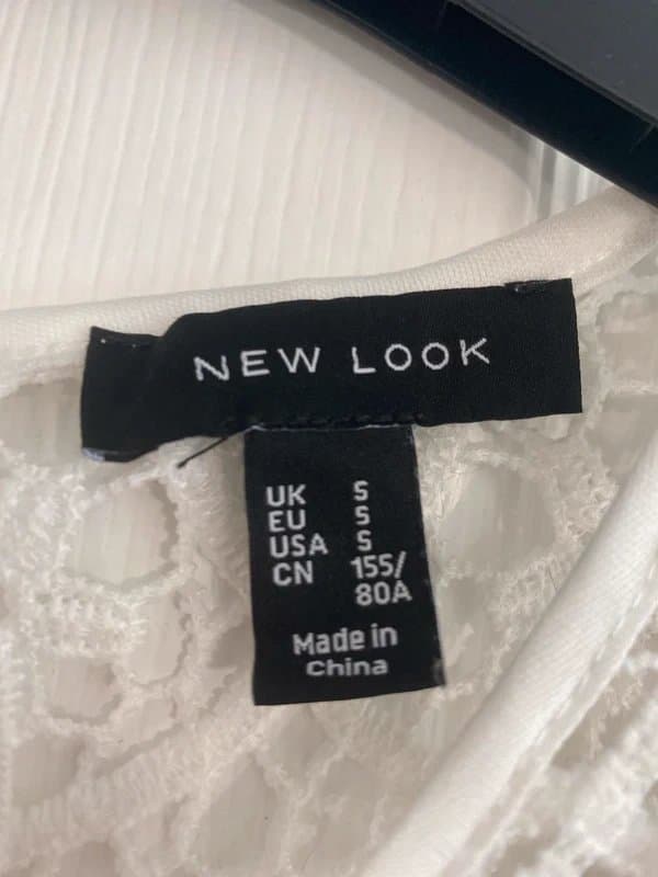 New Look New Look White Crochet Top