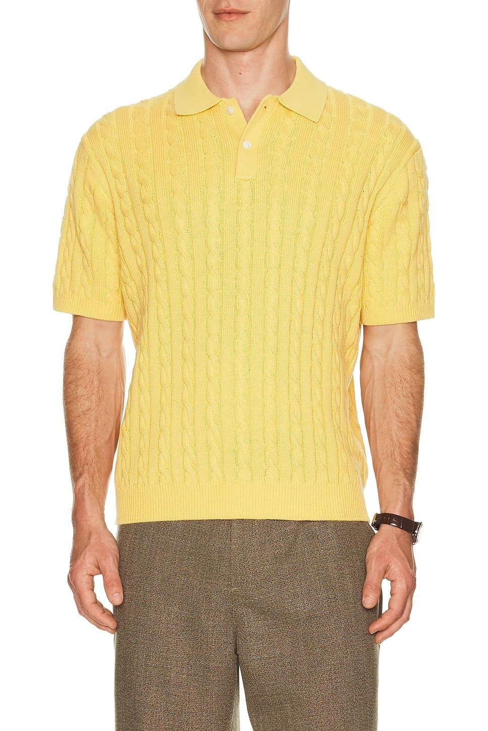 revolve Knit Polo Cable