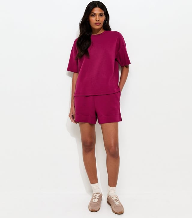 New Look Women's Premium Light Burgundy Sweatshirt T-Shirt New Look - 3