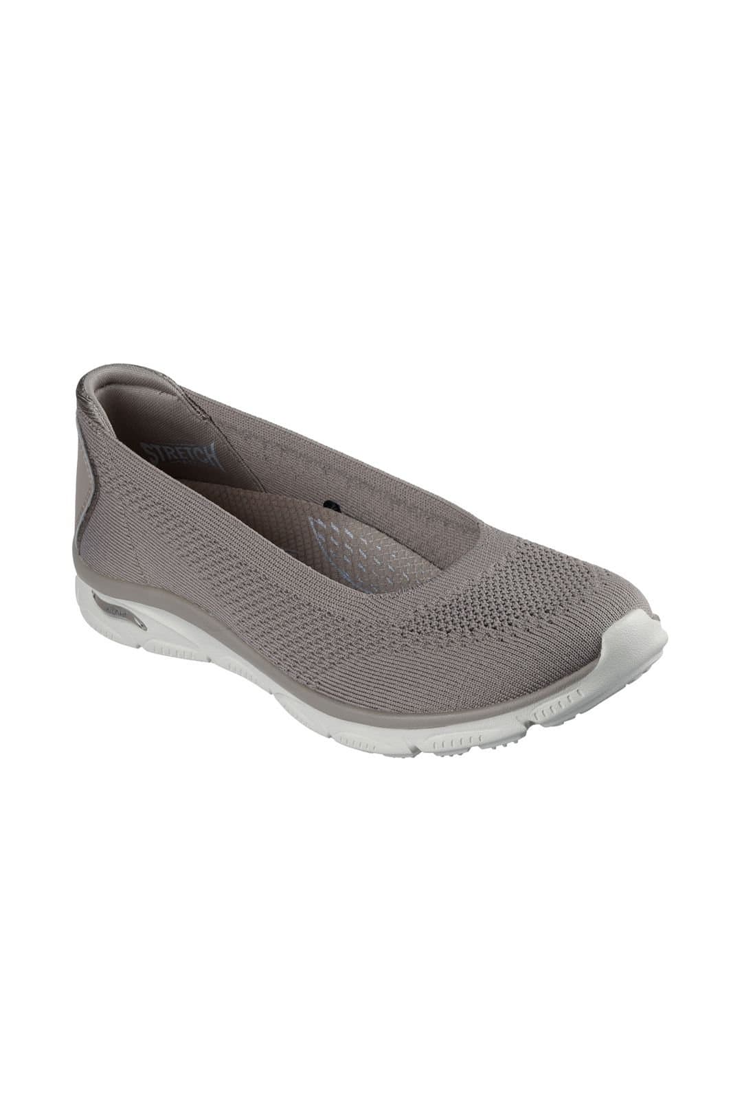 Skechers Skechers Women's ARCH FIT SUNNY ZEN WALK Arch Fit Knit Slip-On Dark Taupe