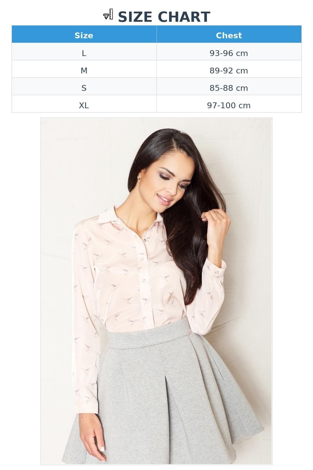 Love Lace Love Lace Women's Elegant Long Sleeve Button Shirt with Birds in Pink - 4