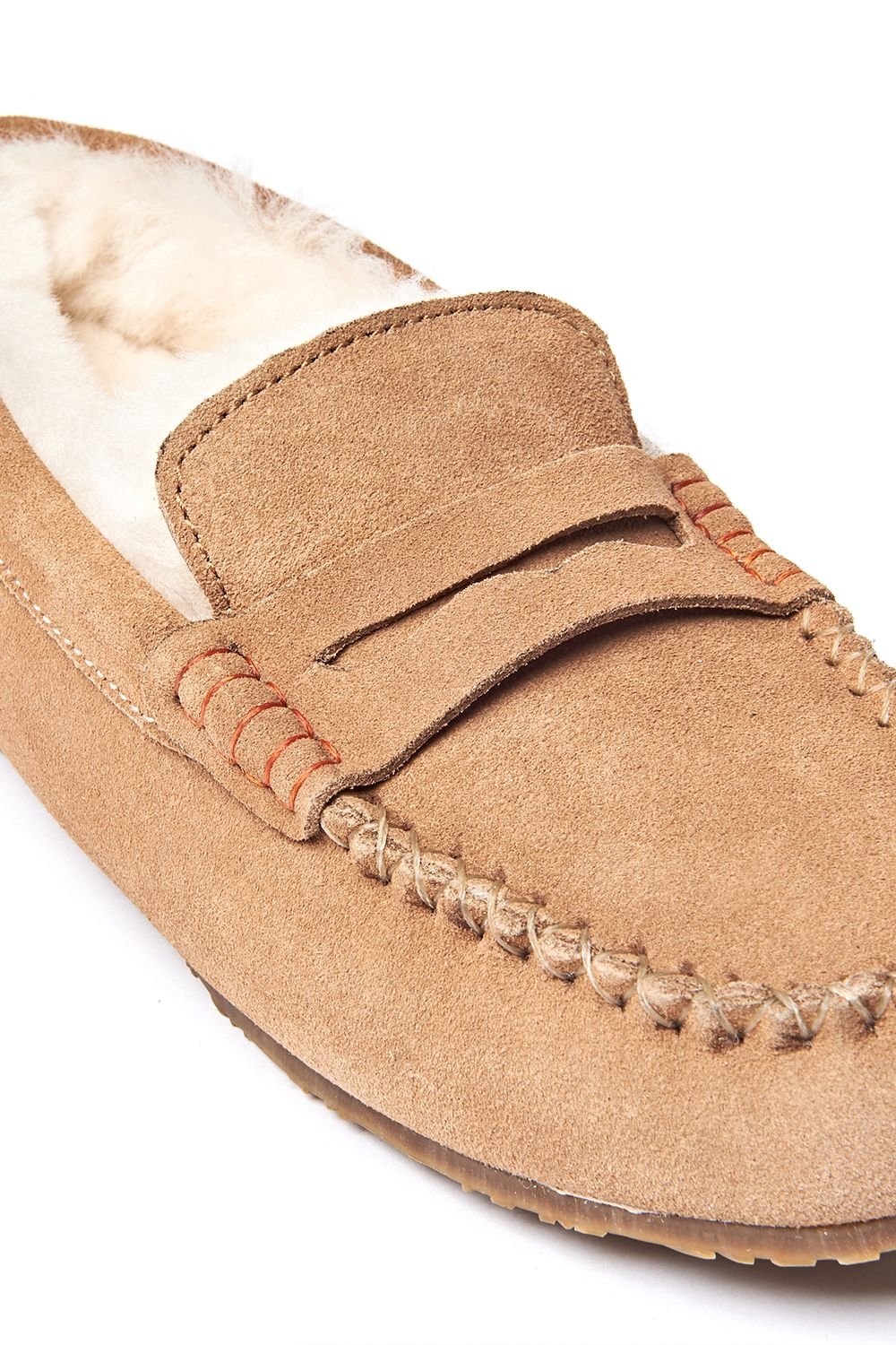 Moshulu Moshulu Women's 'Jocund' Suede Moccasin Slippers in Tan - 3
