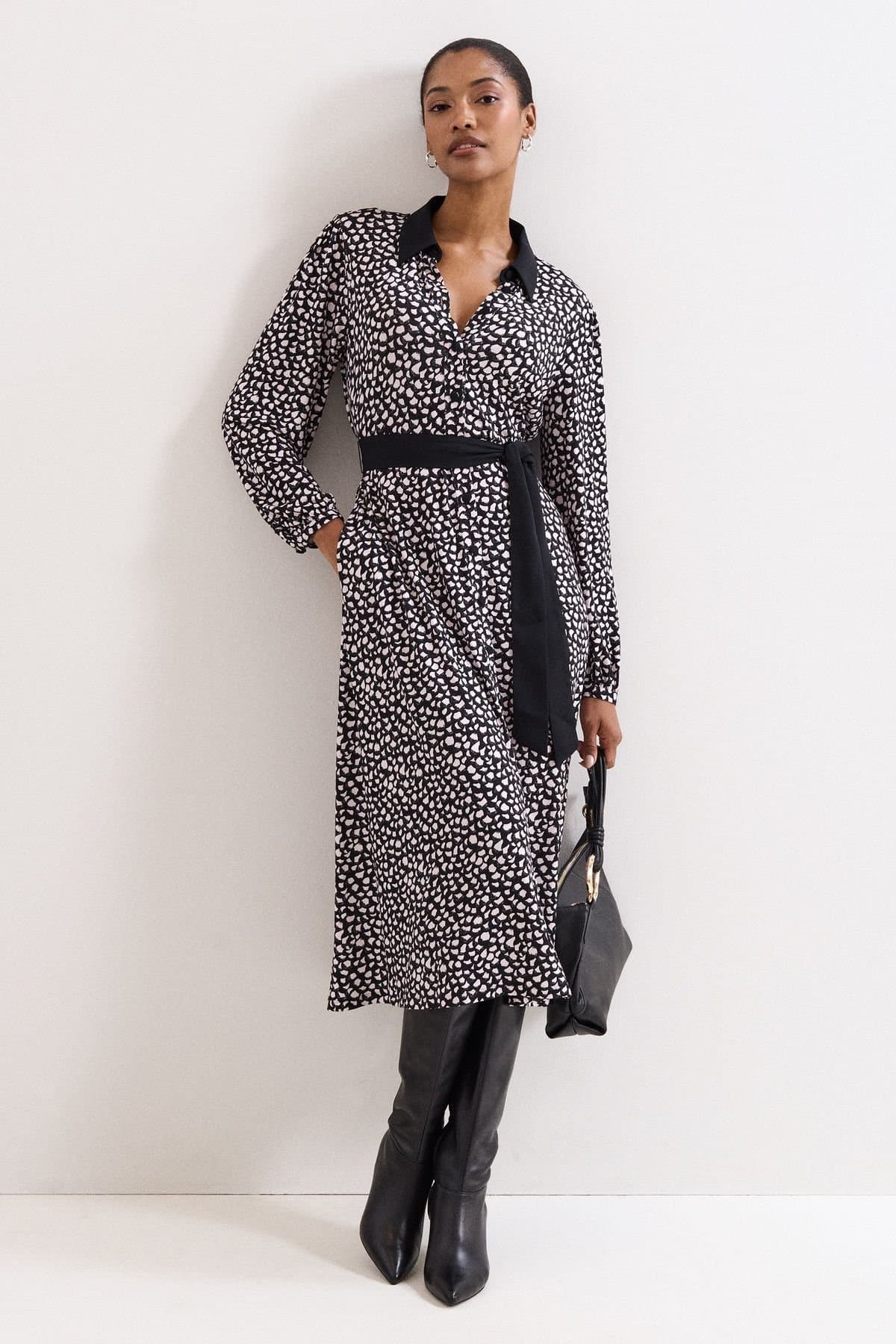 Phase Eight Phase Eight Women's Florence Shirt Dress in Black