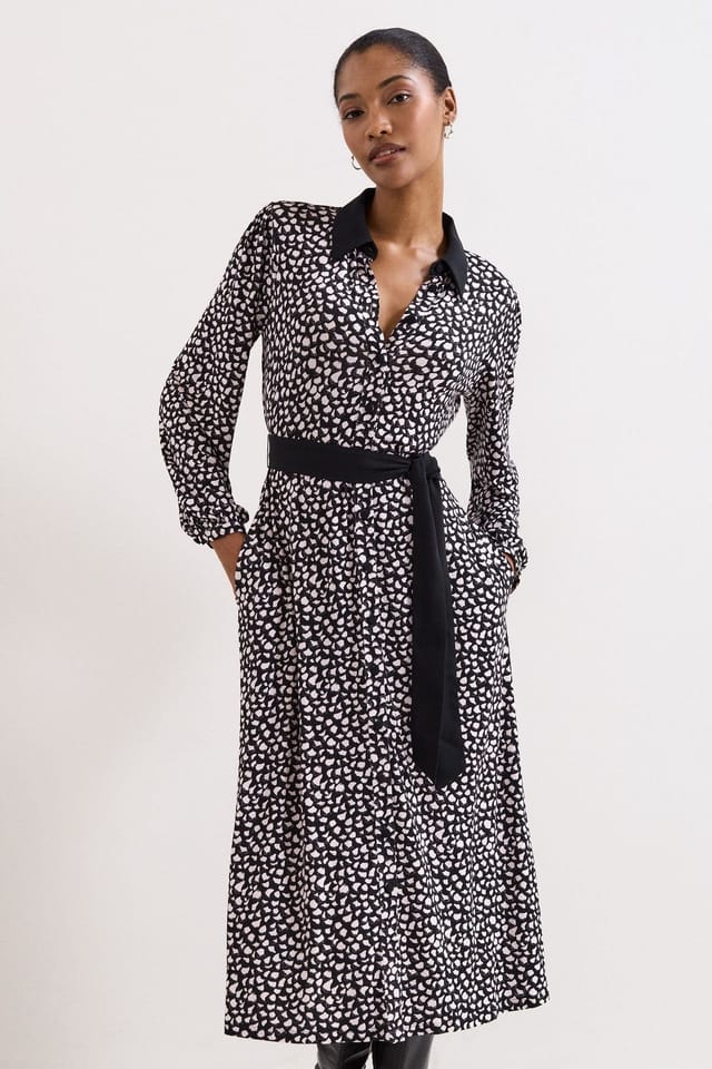 Phase Eight Phase Eight Women's Florence Shirt Dress in Black - 3