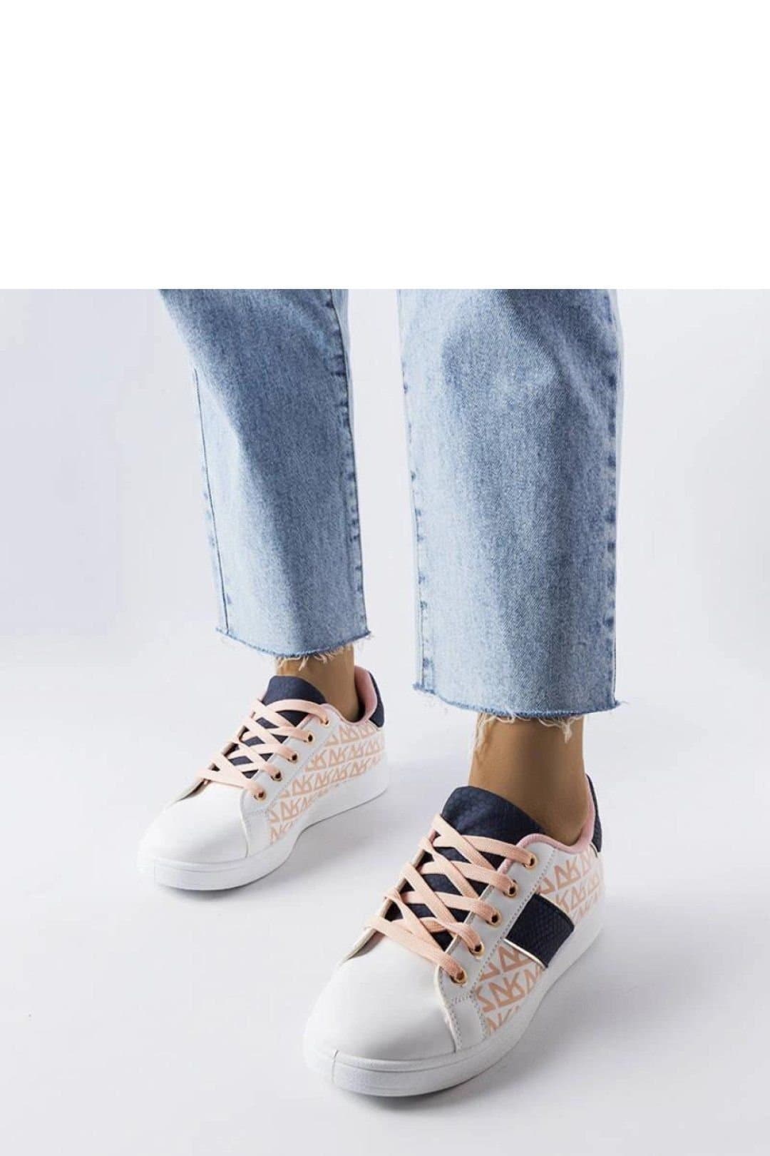 Love Lace Love Lace Women's Summer Sport Sneakers White Rubber Sole with Color Inserts