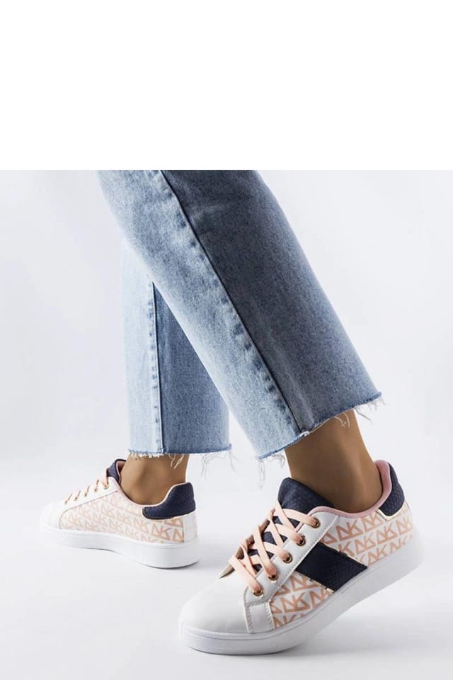 Love Lace Love Lace Women's Summer Sport Sneakers White Rubber Sole with Color Inserts - 3