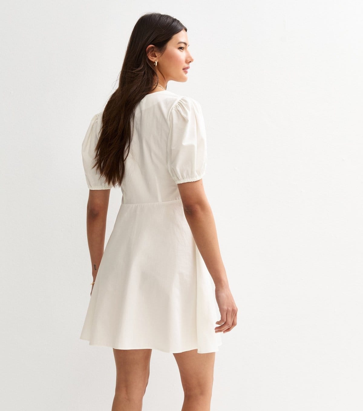 New Look Women's White Double Bow Mini Dress New Look - 4