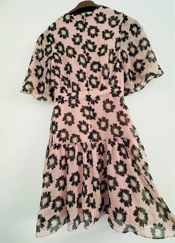 Ted Baker RRP £135 Ted Baker chiffon floral summer party / event dress - gorgeous- Ted size 1