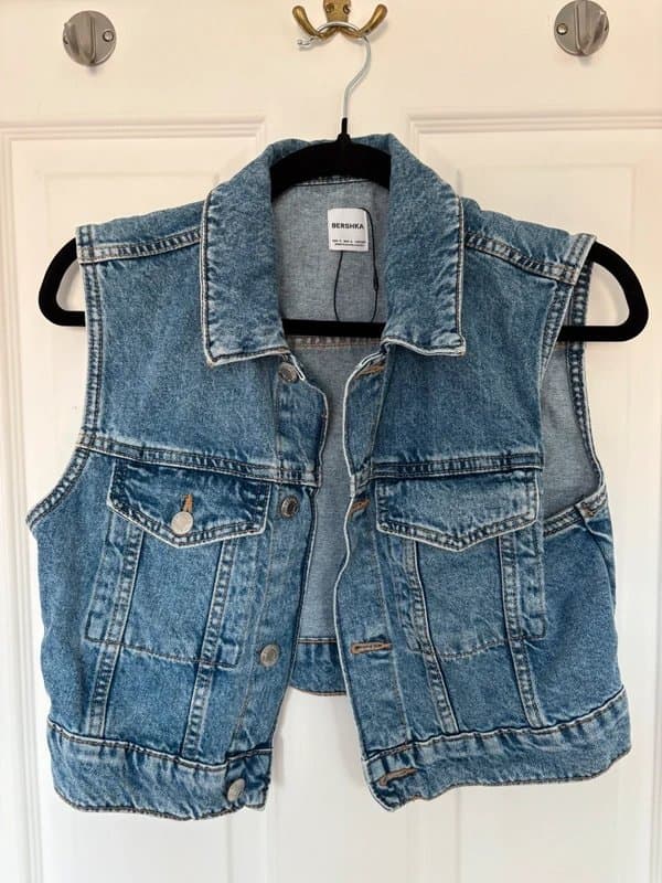 Bershka Denim waistcoat