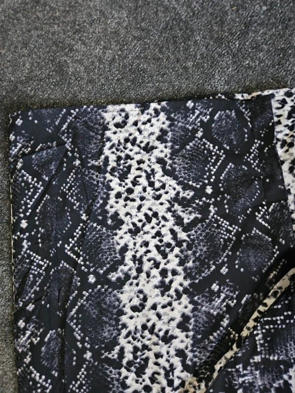 Boohoo Boohoo Snake Print Trousers UK 6 High Waist Wide Leg Animal Print  Y2K