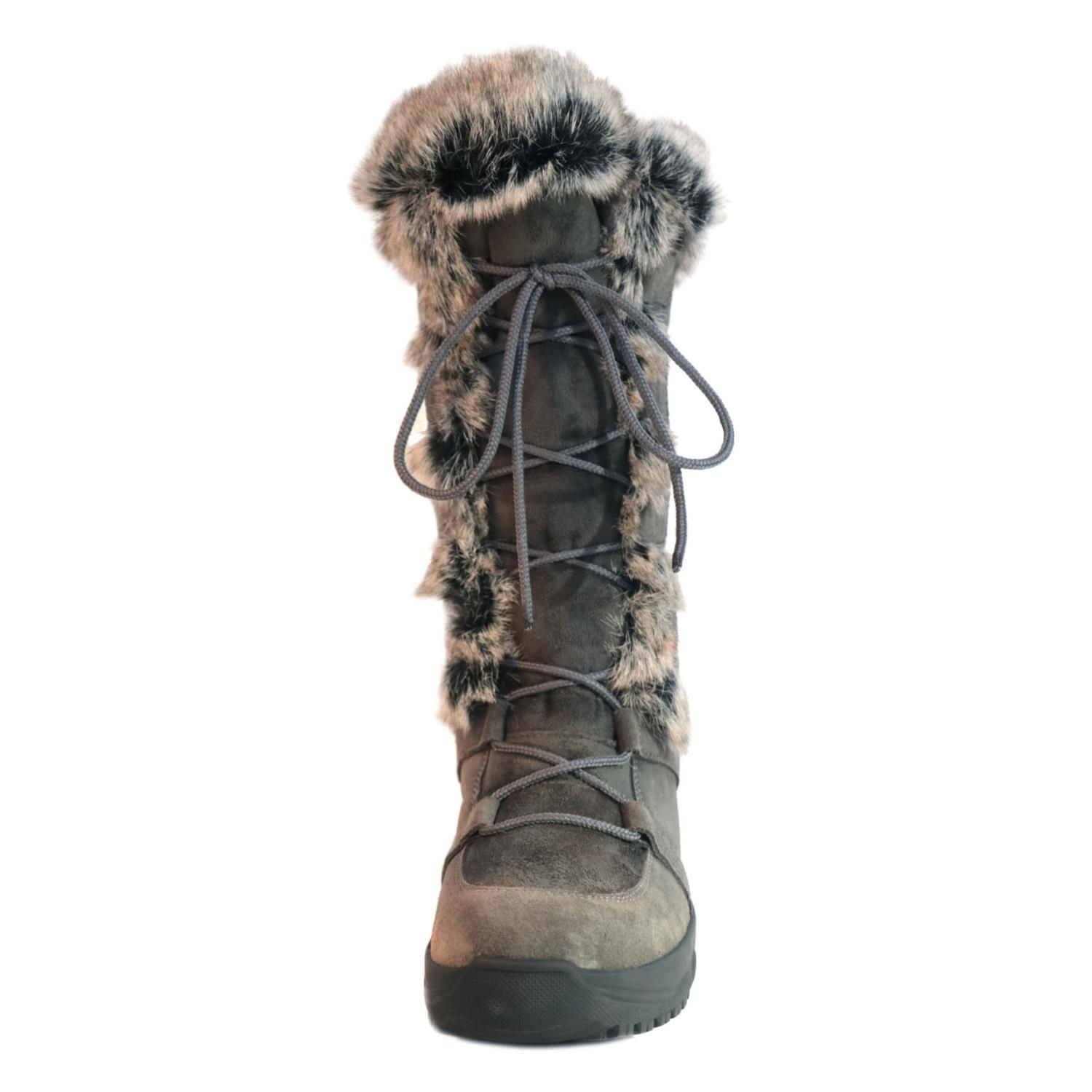 Mammal Mammal Women's 'Lucia2' Full Length Winter Boots with Flip-over Ice Grips in Grey - 2