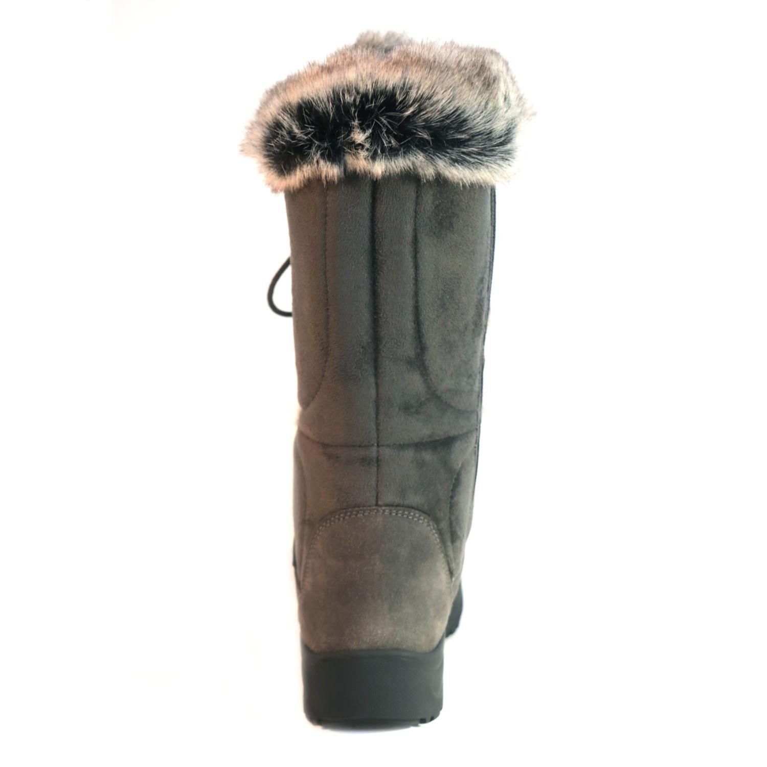 Mammal Mammal Women's 'Lucia2' Full Length Winter Boots with Flip-over Ice Grips in Grey - 3