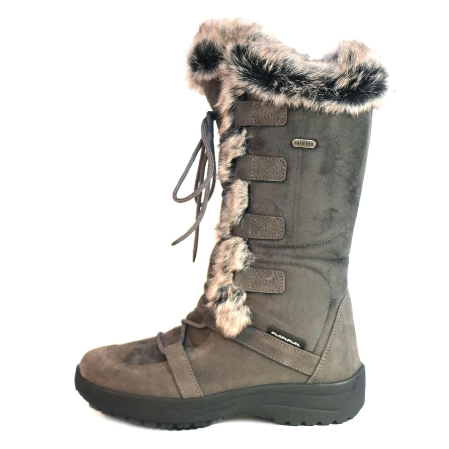 Mammal Mammal Women's 'Lucia2' Full Length Winter Boots with Flip-over Ice Grips in Grey - 4