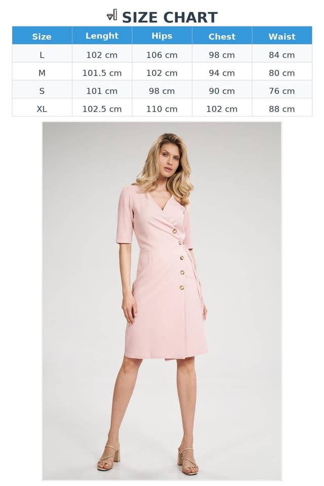 Love Lace Love Lace Women's Pink Cheese Neckline Midi Dress with Ruffle Sleeves - 3