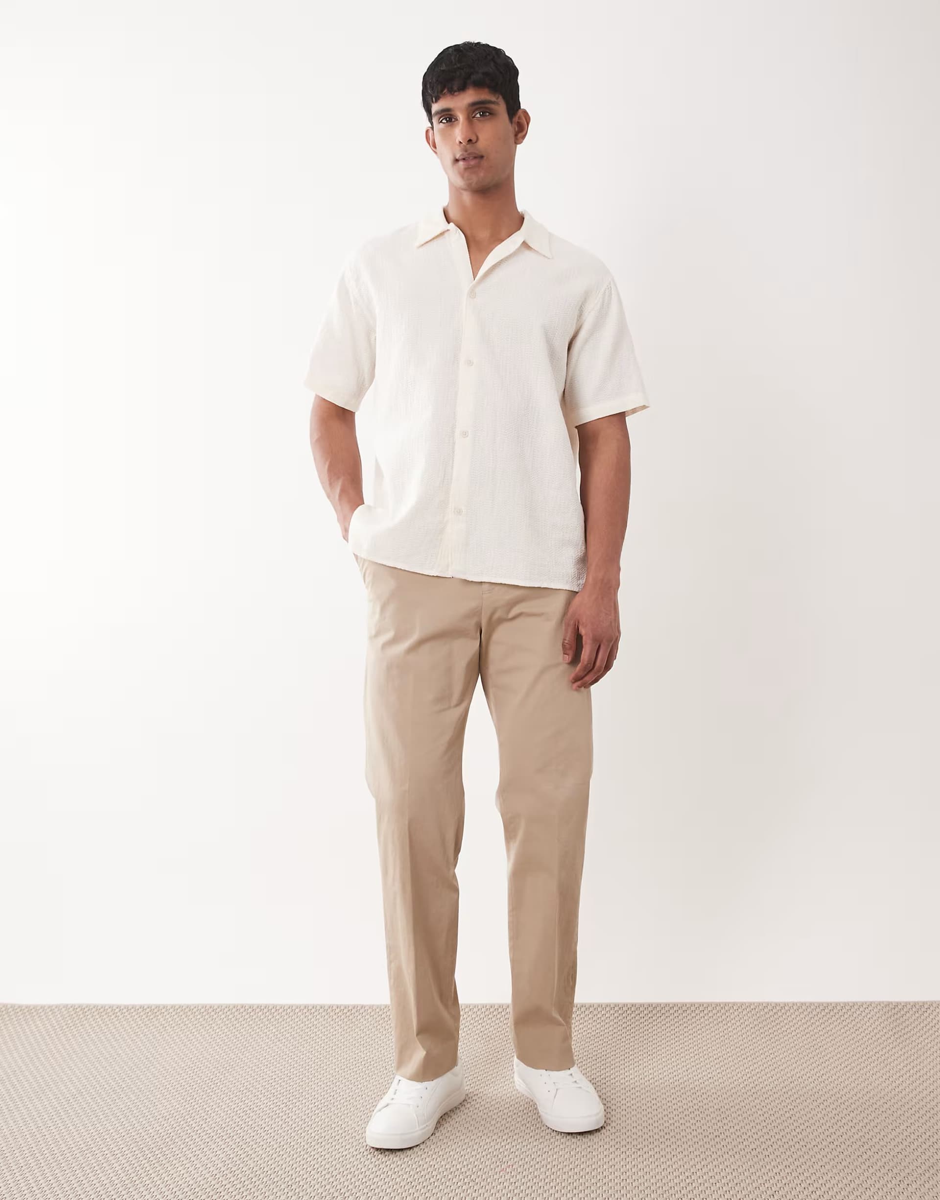 ASOS Tommy Hilfiger trousers co-ord in beige