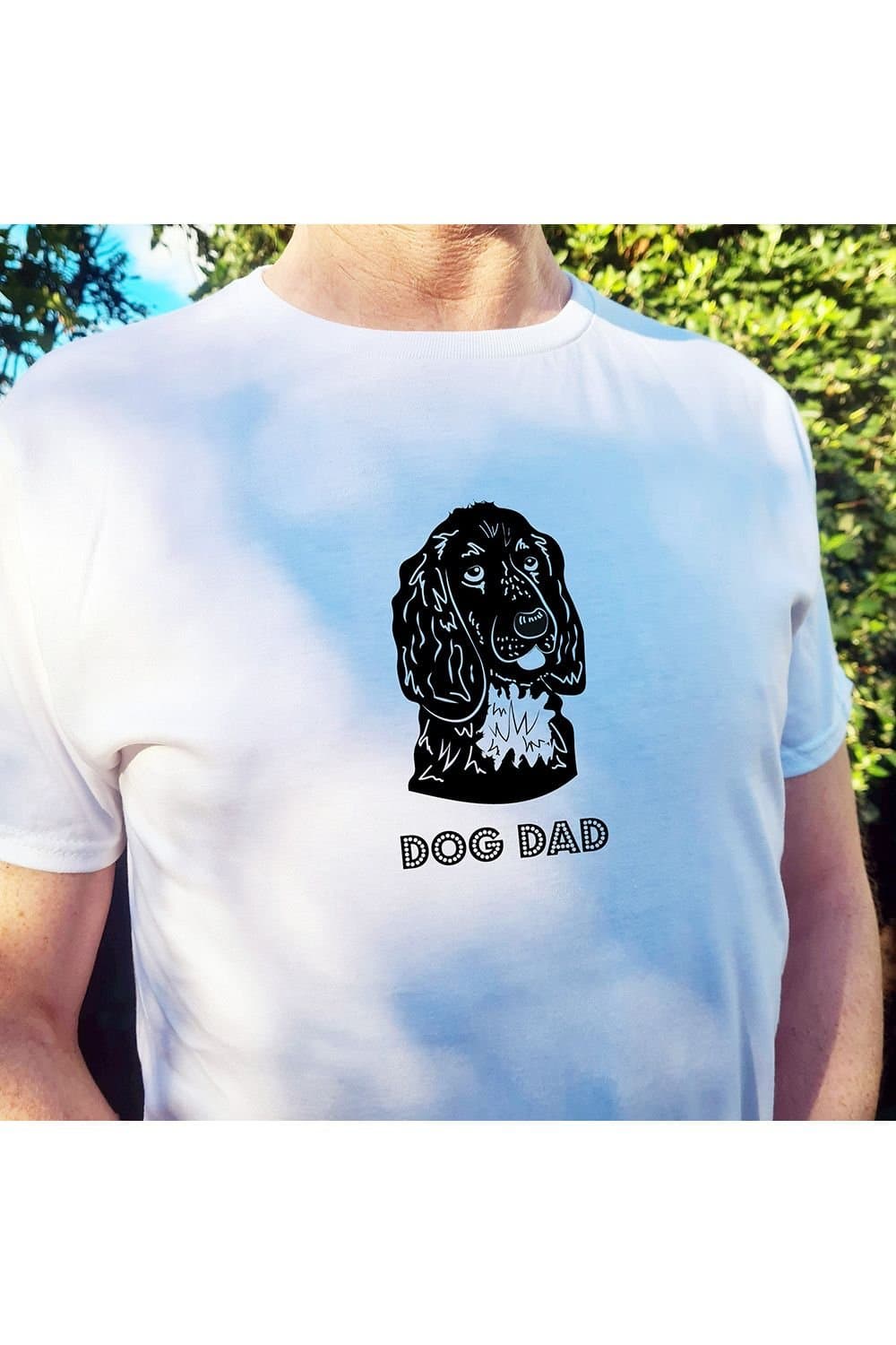 Afewhometruths Afewhometruths Men's Cocker Spaniel Dog Dad T-Shirt in White