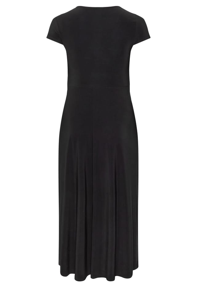 Yours Yours Women's Twist Front Dress in Black - 3