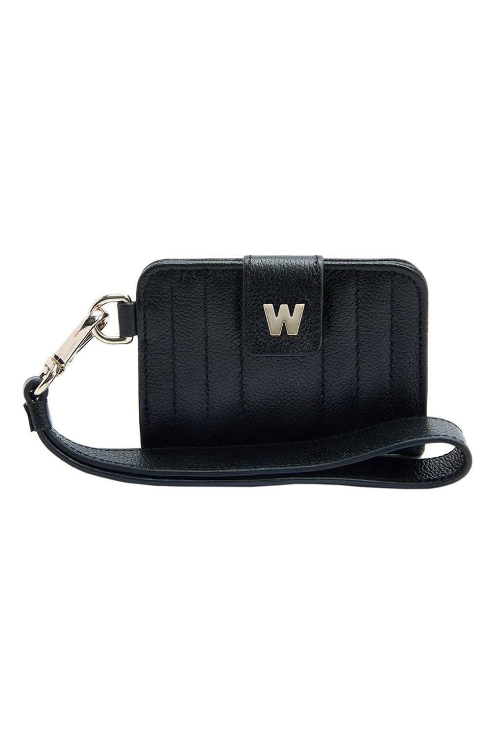 Wolf WOLF Women's Mimi Credit Card Holder with Wristlet in Black