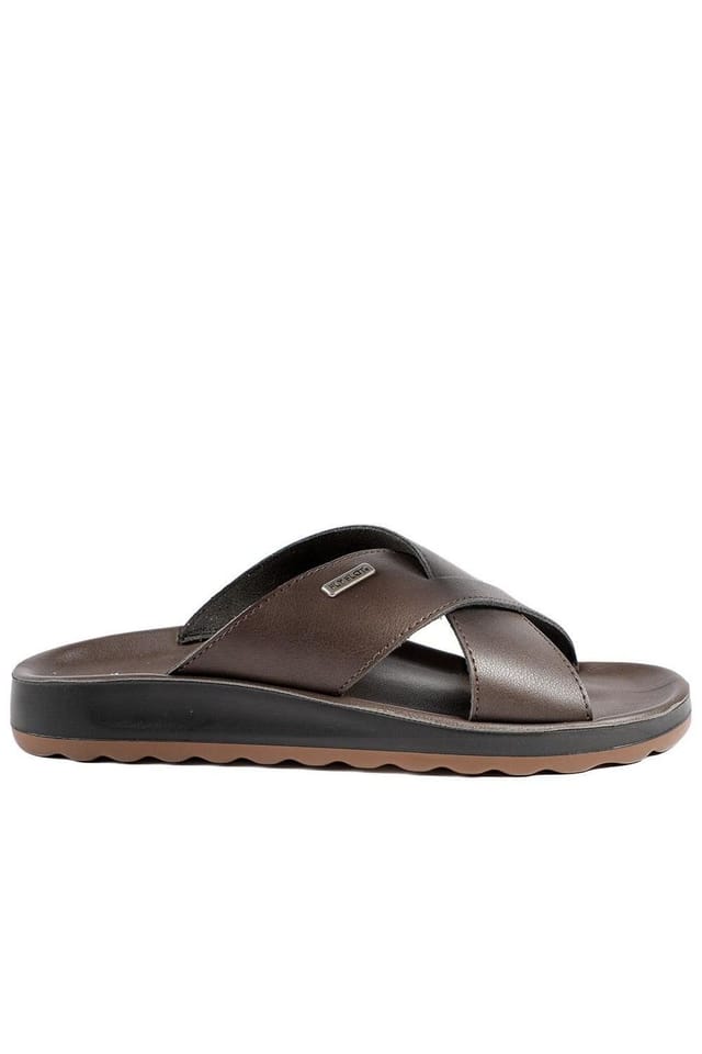 Fly Flot Fly Flot Men's FlyFlot Strappy Slip On Sandals in Brown - 2