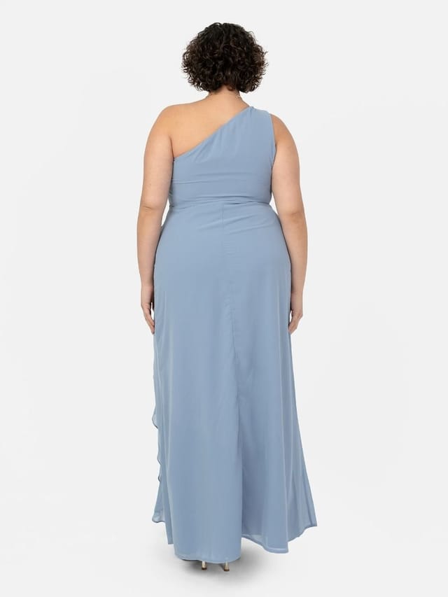 Anaya with Love Anaya with Love Women's One Shoulder Maxi Dress in Light Blue - 2