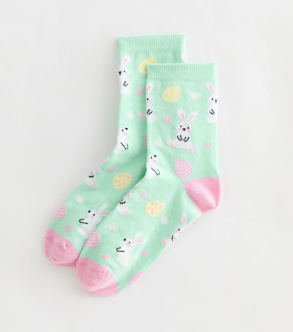 New Look Mint Green Bunny Patterned Ankle Socks New Look