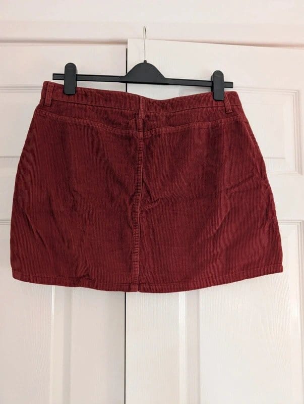 Topshop Burnt orange corduroy skirt - 1