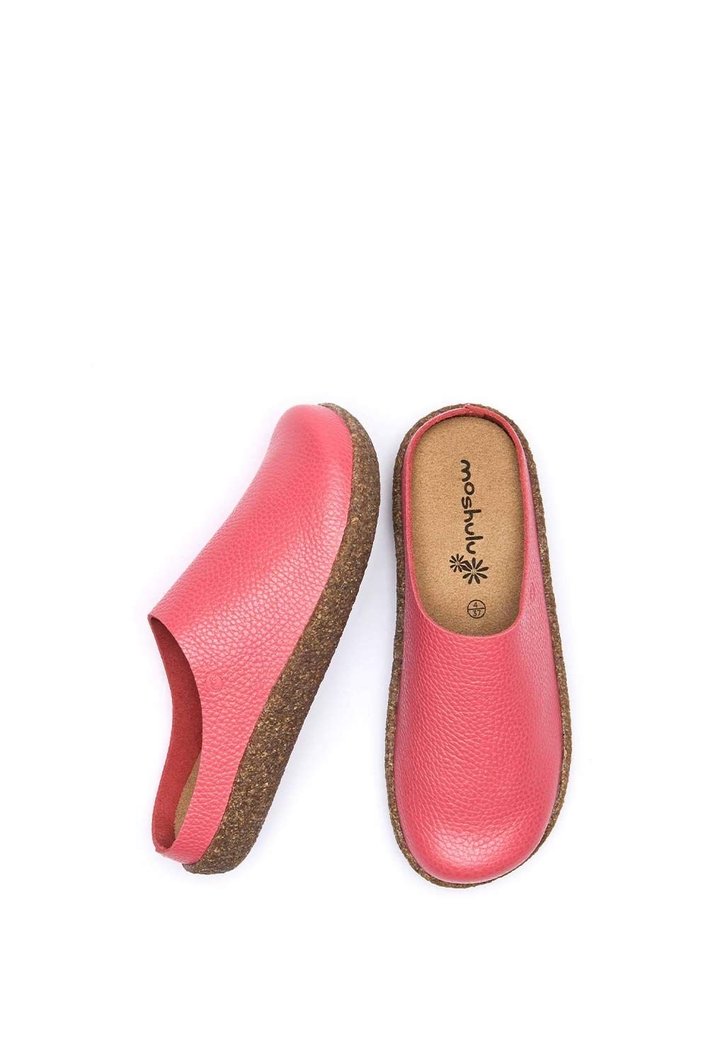 Moshulu Moshulu Women's 'Pevensey' Unlined Leather Clogs in Raspberry - 2