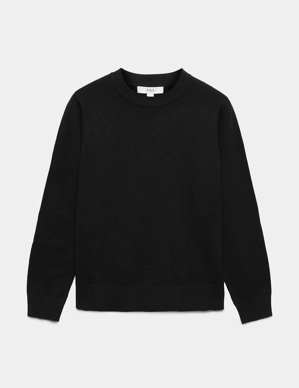 Marks & Spencer M&S Air-Yarn Crew Neck Jumper Black
