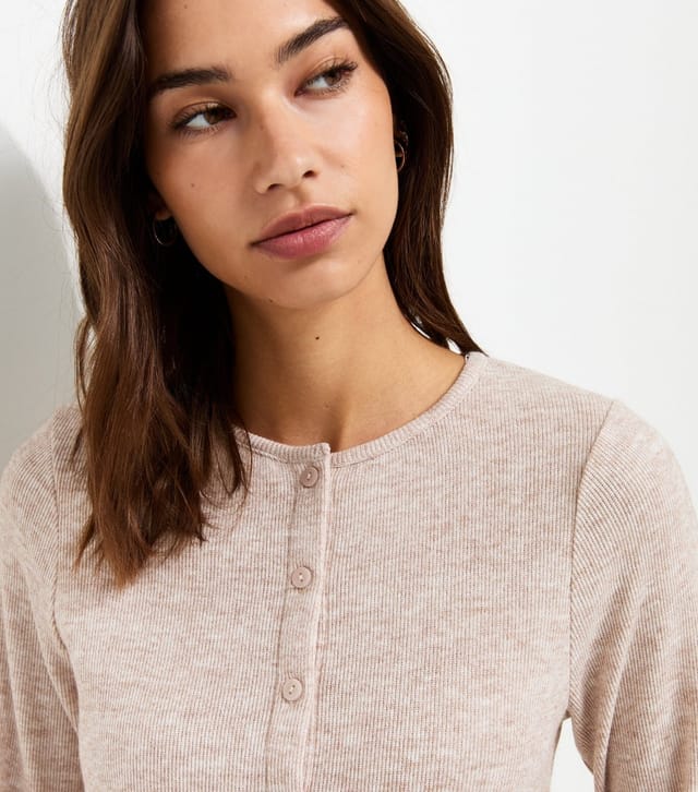 New Look Women's Oatmeal Soft Touch Knitted Cardigan New Look - 2