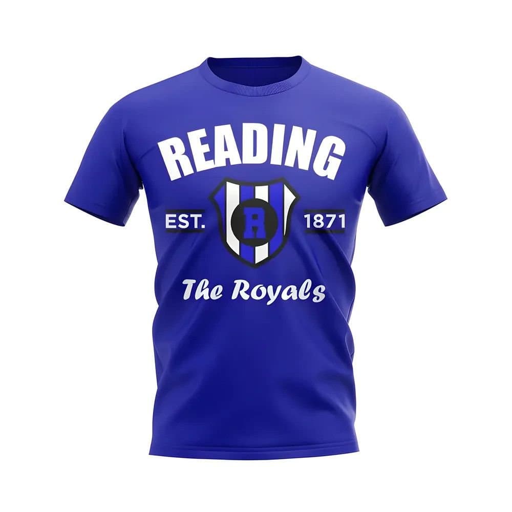 Reading Reading Men's Personalised Established Football T-Shirt in Blue