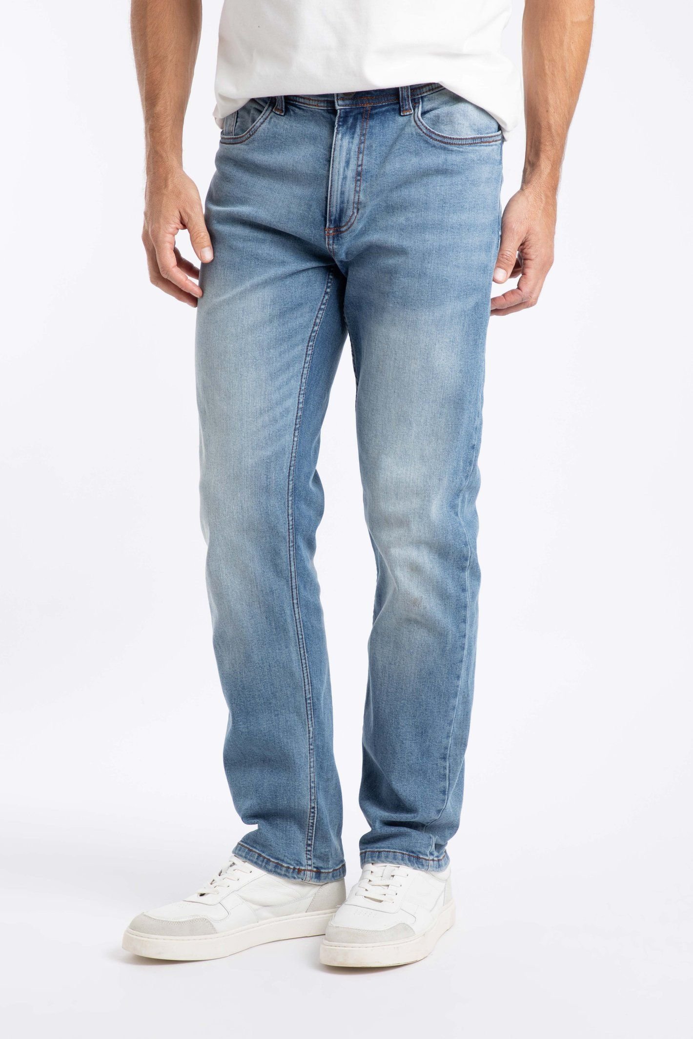 Weird Fish Weird Fish Men's Eddie Straight Leg Denim Jeans in Blue - 3