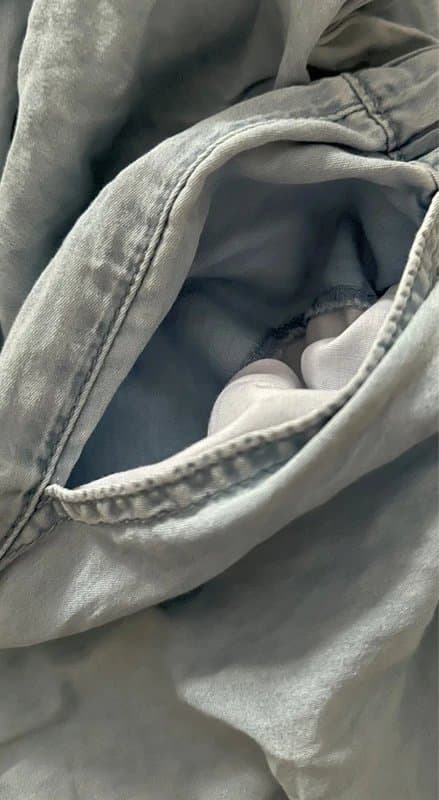 New Look Light Blue Denim Look Joggers